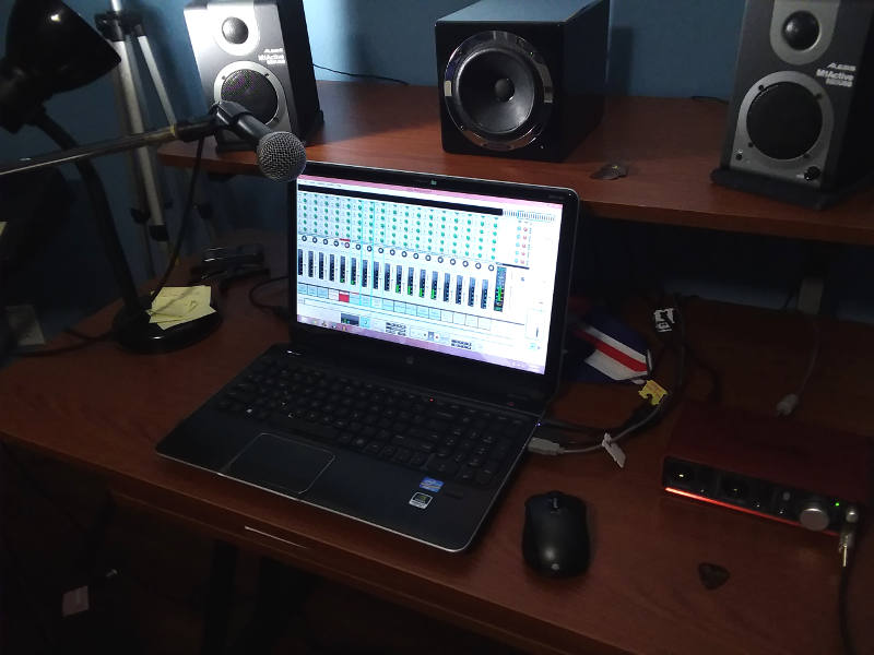 Studio laptop for mixing